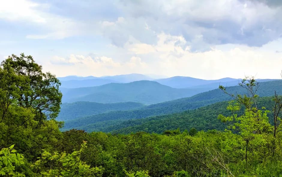 Blue Ridge mountains near Charlottesville, Virginia